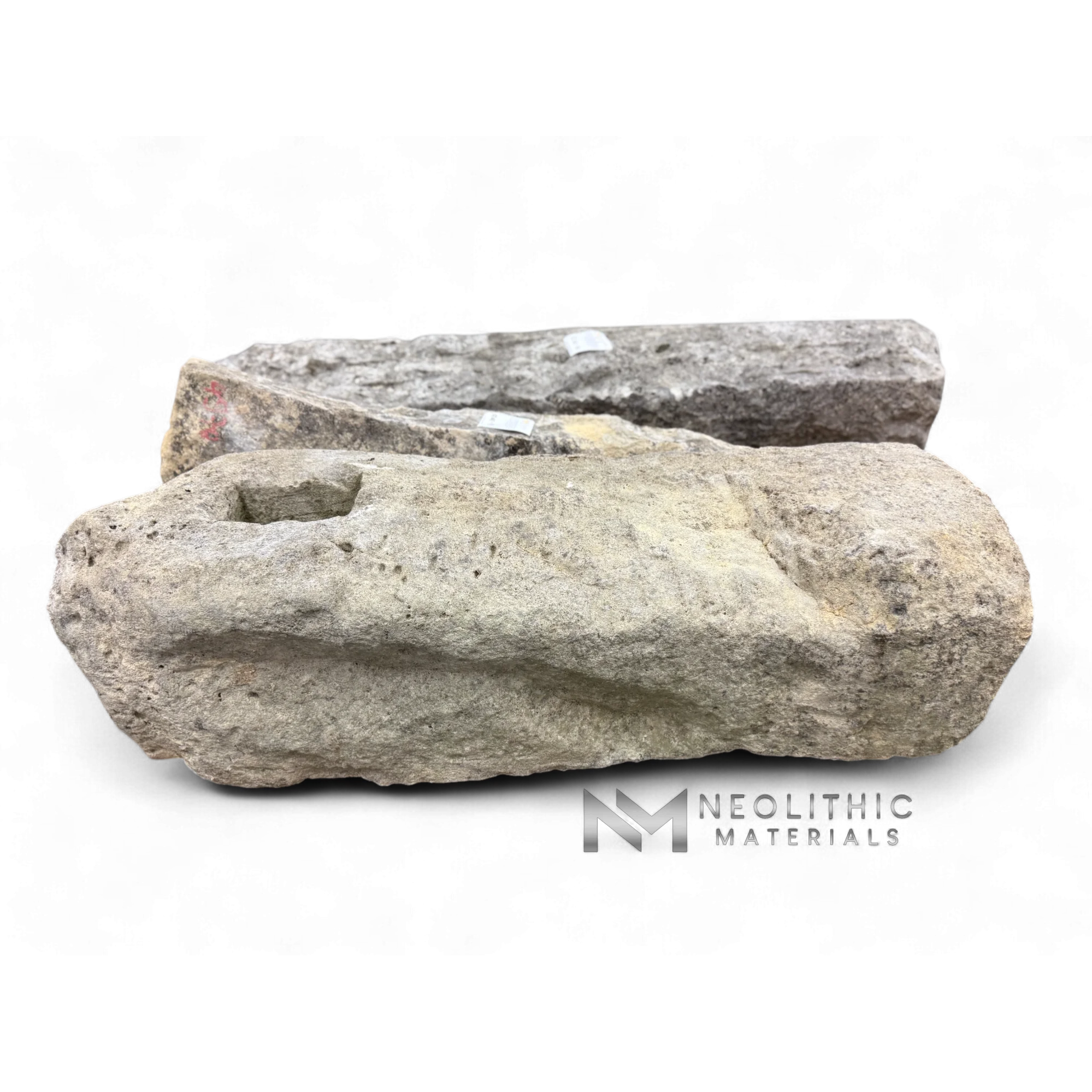 French Antique Limestone Mile Marker